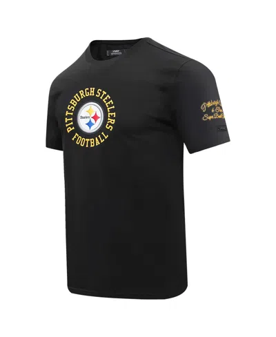 Shop Pro Standard Men's  Black Pittsburgh Steelers Hybrid T-shirt