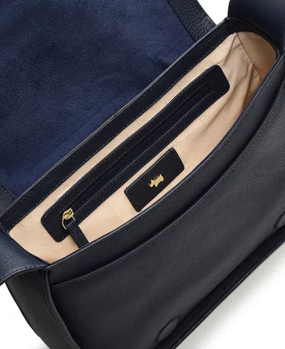 Radley London Westwell Lane Leather Flapover Crossbody In Ink