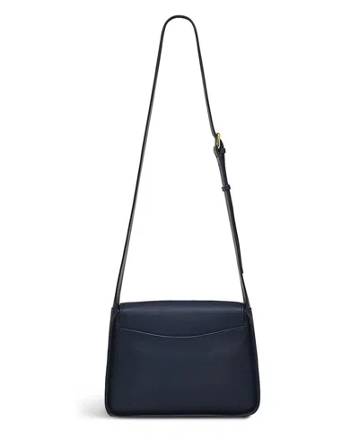 Shop Radley London Westwell Lane Leather Flapover Crossbody In Ink