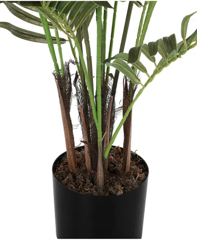 Shop Monarch Specialties 47" Indoor Artificial Floor Areca Palm Tree With Black Pot In Green