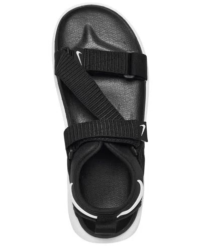 Shop Nike Women's Vista Strappy Casual Sandals From Finish Line In Black,white