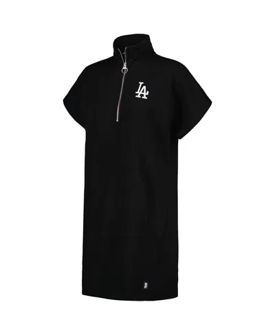 Shop Dkny Women's  Sport Black Los Angeles Dodgers Emily Quarter-zip Sneaker Dress