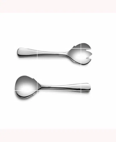 Shop Year & Day 2-pc Serving Fork And Spoon Set In Polished Steel