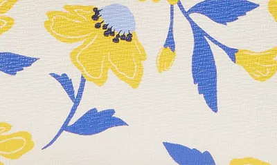 Shop Kate Spade Morgan Sunshine Floral Print Slim Bifold Wallet In Cream Multi