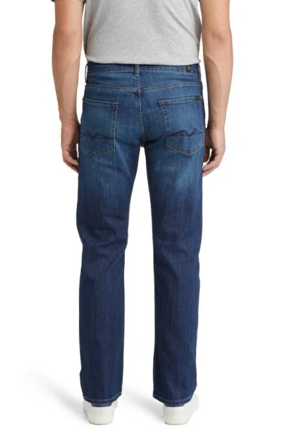 7 For All Mankind Ens Waking Hours Slimmy Brand-tab Straight-leg Slim-fit Stretch-denim Blend Jeans In Ironwood