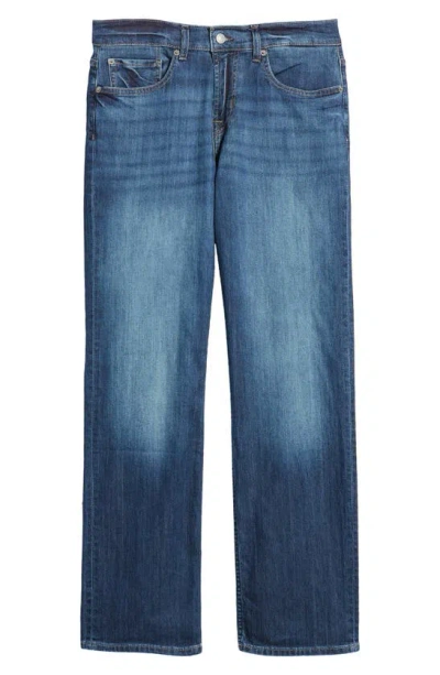 7 For All Mankind Ens Waking Hours Slimmy Brand-tab Straight-leg Slim-fit Stretch-denim Blend Jeans In Ironwood