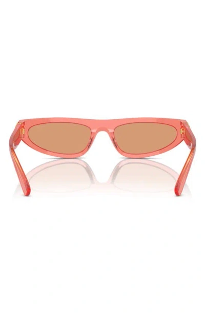 Shop Miu Miu 56mm Irregular Sunglasses In Orange