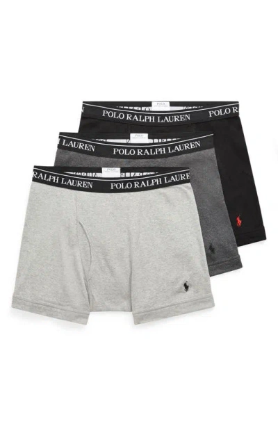 Shop Polo Ralph Lauren Assorted 3-pack Wicking Boxer Briefs In Multicolor