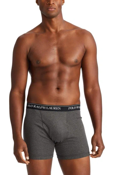 Polo Ralph Lauren 3 Pack Trunks In Black With Logo Waistband In Multicolor