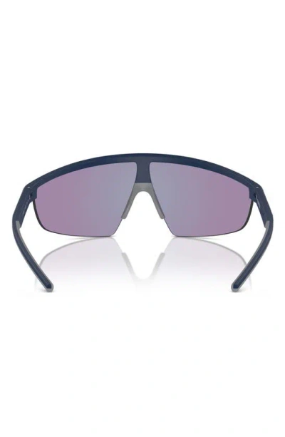 Shop Scuderia Ferrari 140mm Shield Sunglasses In Matte Blue