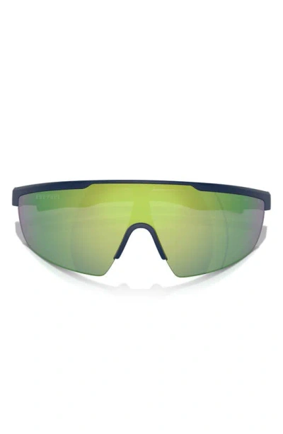 Scuderia Ferrari 140mm Shield Sunglasses In Matte Blue