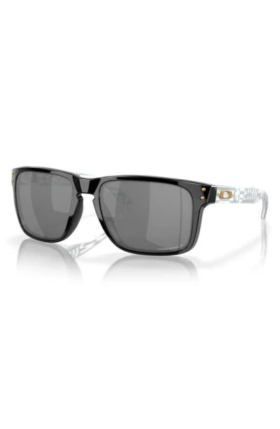 Oakley Holbrook Xl Introspect Square-frame Sunglasses In Black