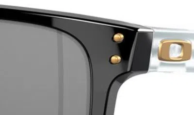 Oakley Holbrook Xl Introspect Square-frame Sunglasses In Black
