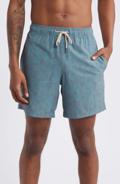 Shop Fair Harbor The Bayberry Swim Trunks In Pewter Tidal Waves