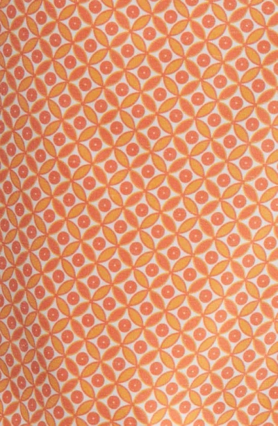 Fair Harbor The Bayberry Swim Trunks In Tangerine Summer Tiles
