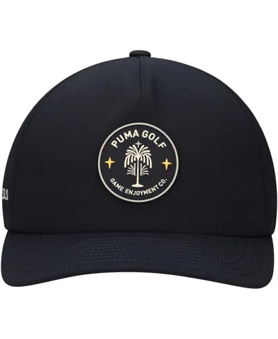 Shop Puma Men's  Navy The Players Circle Flower Flexfit Adjustable Hat
