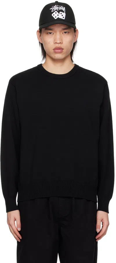 Shop Stussy Black Laguna Icon Sweater In Blac Black