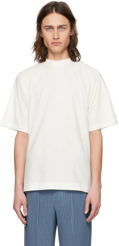 Shop Issey Miyake White Release-t 2 T-shirt In 01-white
