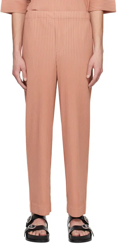 Shop Issey Miyake Pink Monthly Color March Trousers In 23-dull Pink