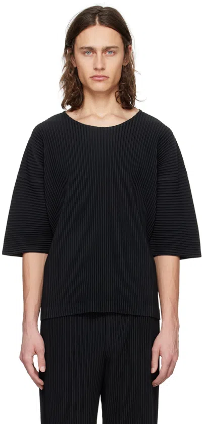 Shop Issey Miyake Black Monthly Color March T-shirt In 15-black