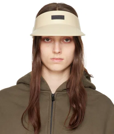 Shop Fear Of God Taupe Logo Visor In 225 Taupe
