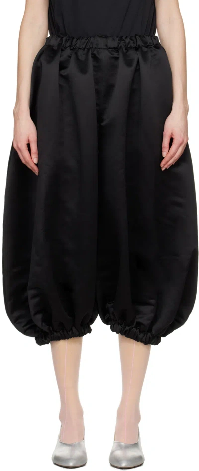 Shop Comme Des Garçons Black Thick Trousers In 1 Black