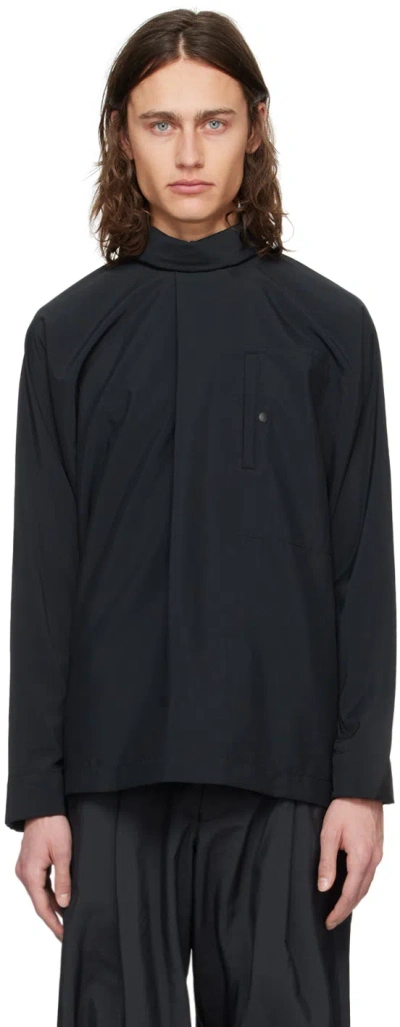 Shop Issey Miyake Black Verso Shirt In 15-black
