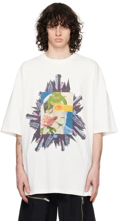 Shop Undercover White Printed T-shirt