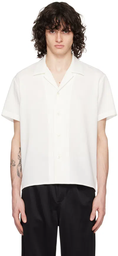 Shop Second / Layer White Avenue Shirt In White W/silver