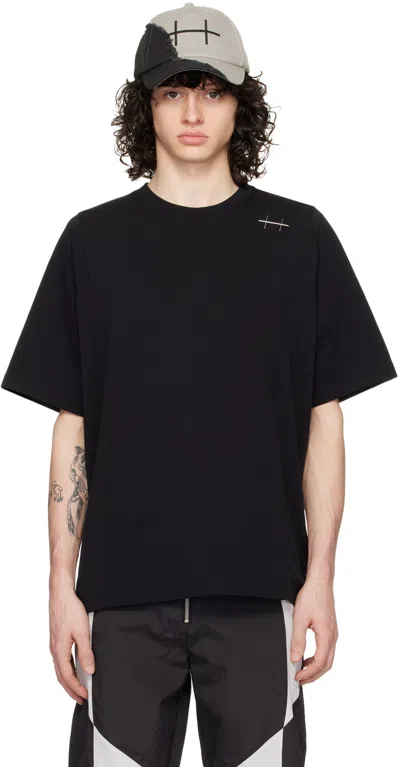 Shop Heliot Emil Black Plicate T-shirt