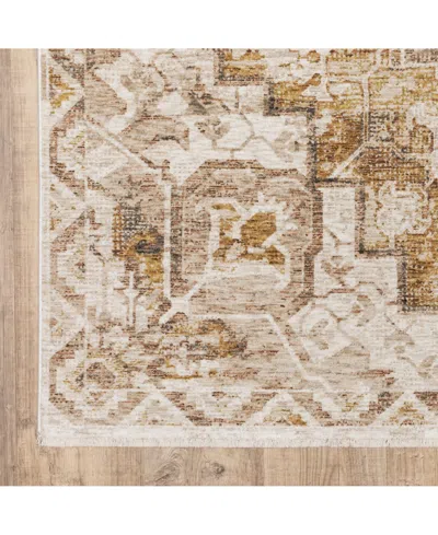 Shop Jhb Design S Kumar Kum11 Gold And Ivory 7'10" X 10'10" Area Rug In Gold,ivory