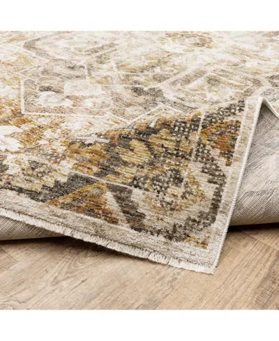 Shop Jhb Design S Kumar Kum11 Gold And Ivory 7'10" X 10'10" Area Rug In Gold,ivory