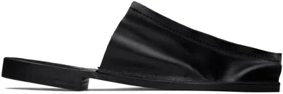 Shop Gabriela Coll Garments Black No.7 Open Toe Slippers In 02 - Black