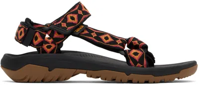 Shop Teva Black Hurricane Xlt2 Revive Sandals In 90s Archival Revival