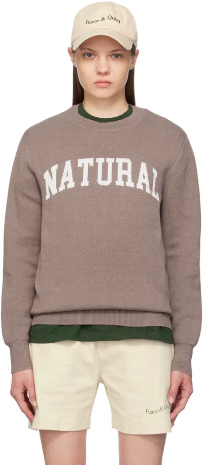 Shop Museum Of Peace And Quiet Brown 'natural' Sweater In Clay