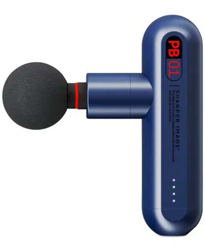 Sharper Image Powerboost Move Deep Tissue Travel Percussion Massager In Silver
