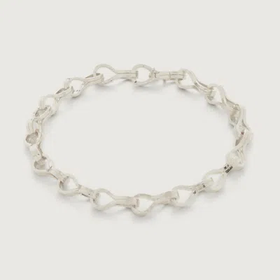 Shop Monica Vinader Sterling Silver Infinity Link Bracelet