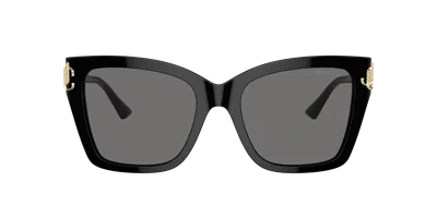 Jimmy Choo Jc 5012f 50008g 54mm Womens Square Sunglasses In Polarized Dark Grey