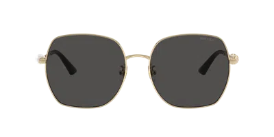 Jimmy Choo Crystal-embellished Sunglasses In Dark Grey