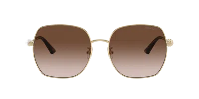 Jimmy Choo Woman Sunglass Jc4008hd In Gradient Brown