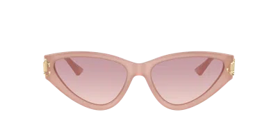 Jimmy Choo Woman Sunglass Jc5019 In Brown Gradient Violet