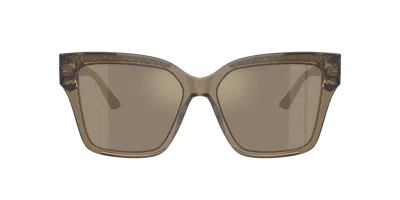 Jimmy Choo Woman Sunglass Jc5003f In Light Brown Mirror Gold