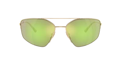 Ferrari Man Sunglass Fh1009t In Green Mirror