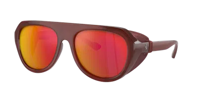 Shop Ferrari Unisex Sunglasses Fh2002qu In Mirror Red Polar