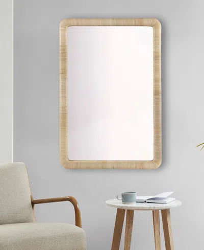 Shop Ink+ivy Nova Natural Rattan Rectangle Wall Mirror