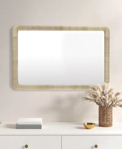 Shop Ink+ivy Nova Natural Rattan Rectangle Wall Mirror