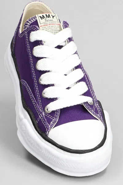 Shop Miharayasuhiro Peterson Sneakers In Viola Cotton