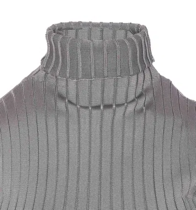 Shop Marni Turtle Neck Vest In Grey