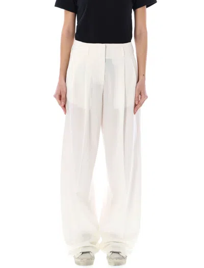 Shop Golden Goose Joggers Pants In Aged White