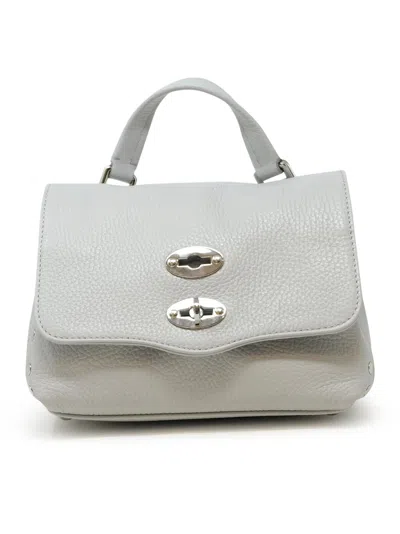 Shop Zanellato 068010-0050000-z0180 Grey Postina Daily Giorno Baby Handbag
